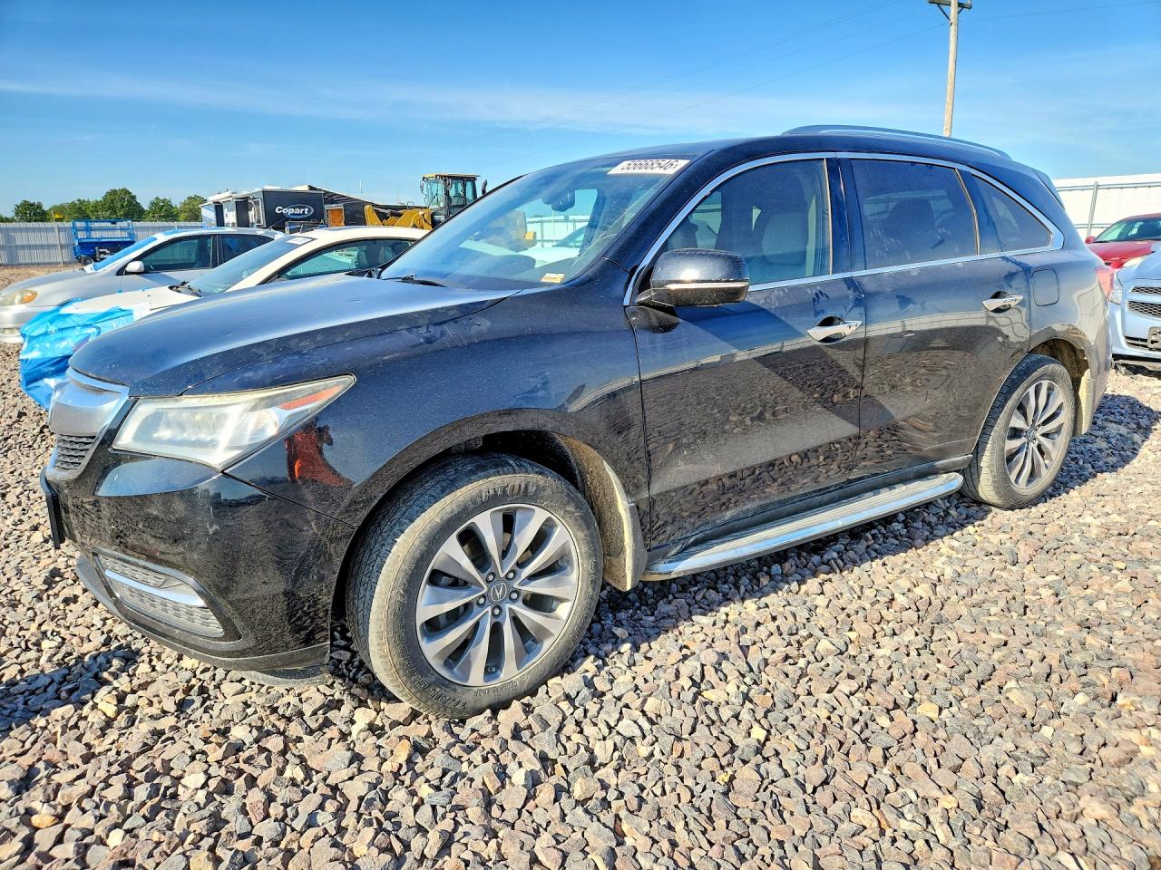 2014 Acura Mdx Technology Black vin: 5FRYD4H49EB002147