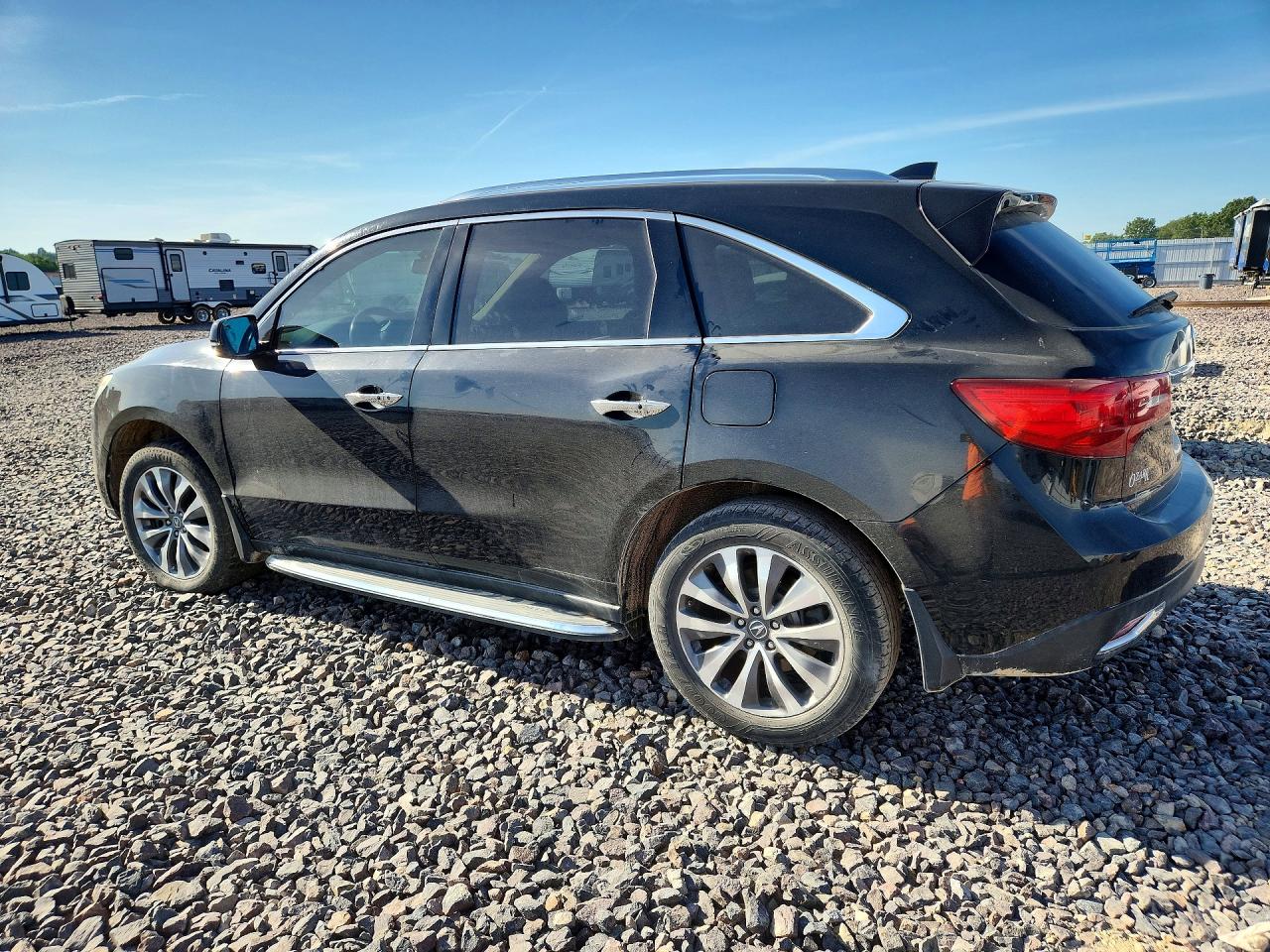 2014 Acura Mdx Technology Black vin: 5FRYD4H49EB002147
