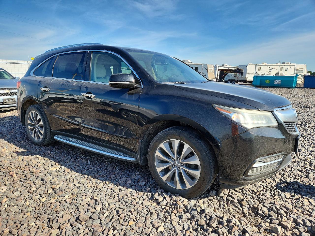 2014 Acura Mdx Technology Black vin: 5FRYD4H49EB002147