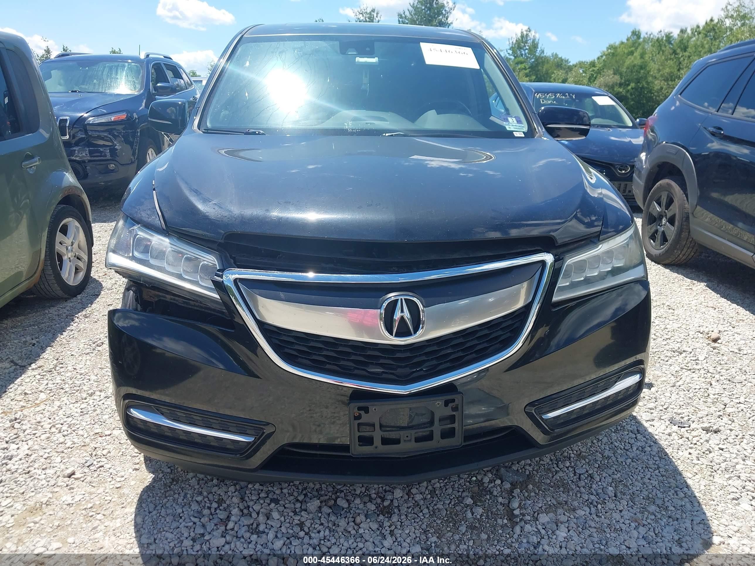 2014 Acura Mdx Technology Package Black vin: 5FRYD4H49EB006487