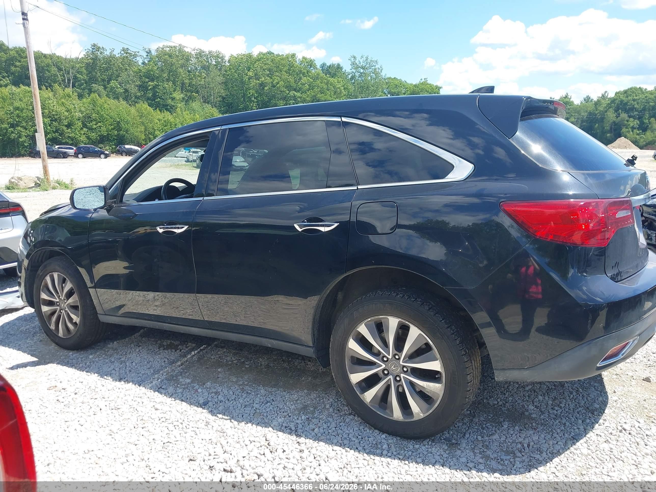 2014 Acura Mdx Technology Package Black vin: 5FRYD4H49EB006487