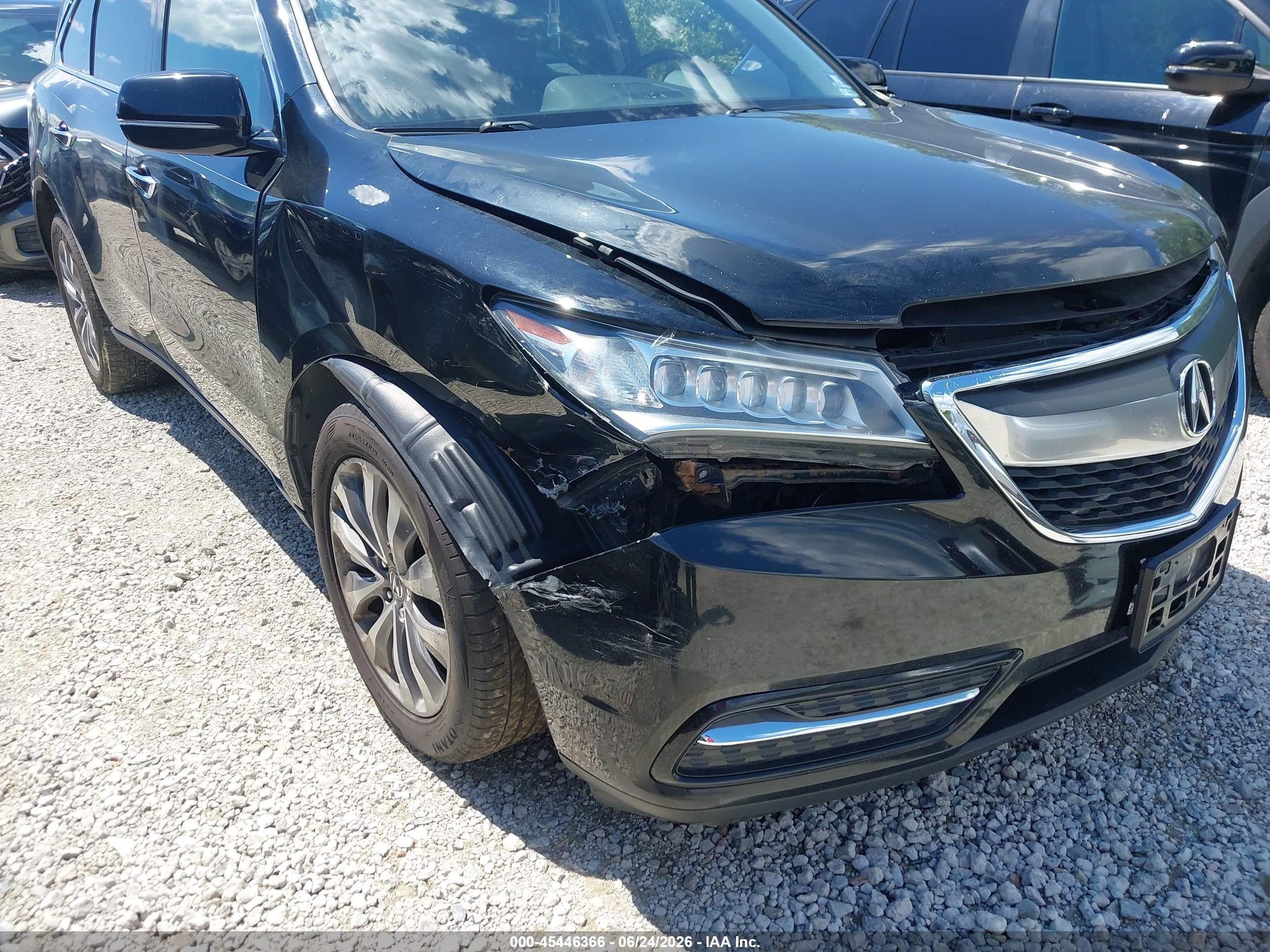 2014 Acura Mdx Technology Package Black vin: 5FRYD4H49EB006487