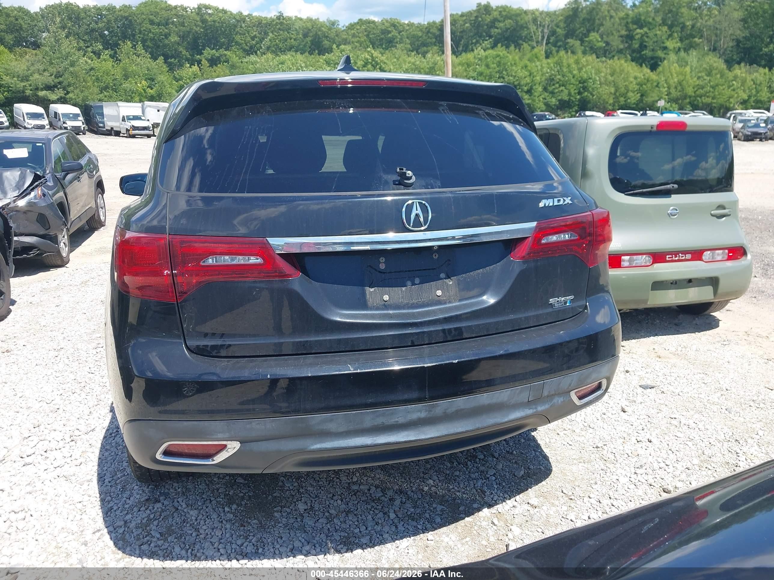 2014 Acura Mdx Technology Package Black vin: 5FRYD4H49EB006487