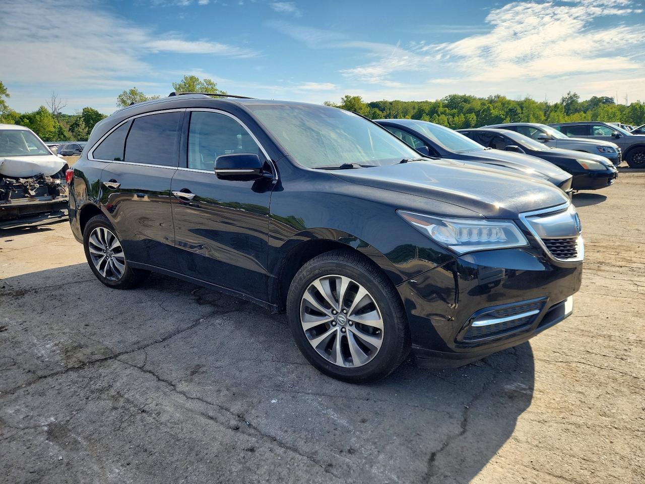 2014 Acura Mdx Technology Black vin: 5FRYD4H49EB036542