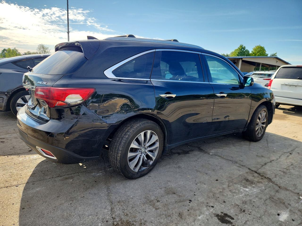 2014 Acura Mdx Technology Black vin: 5FRYD4H49EB036542