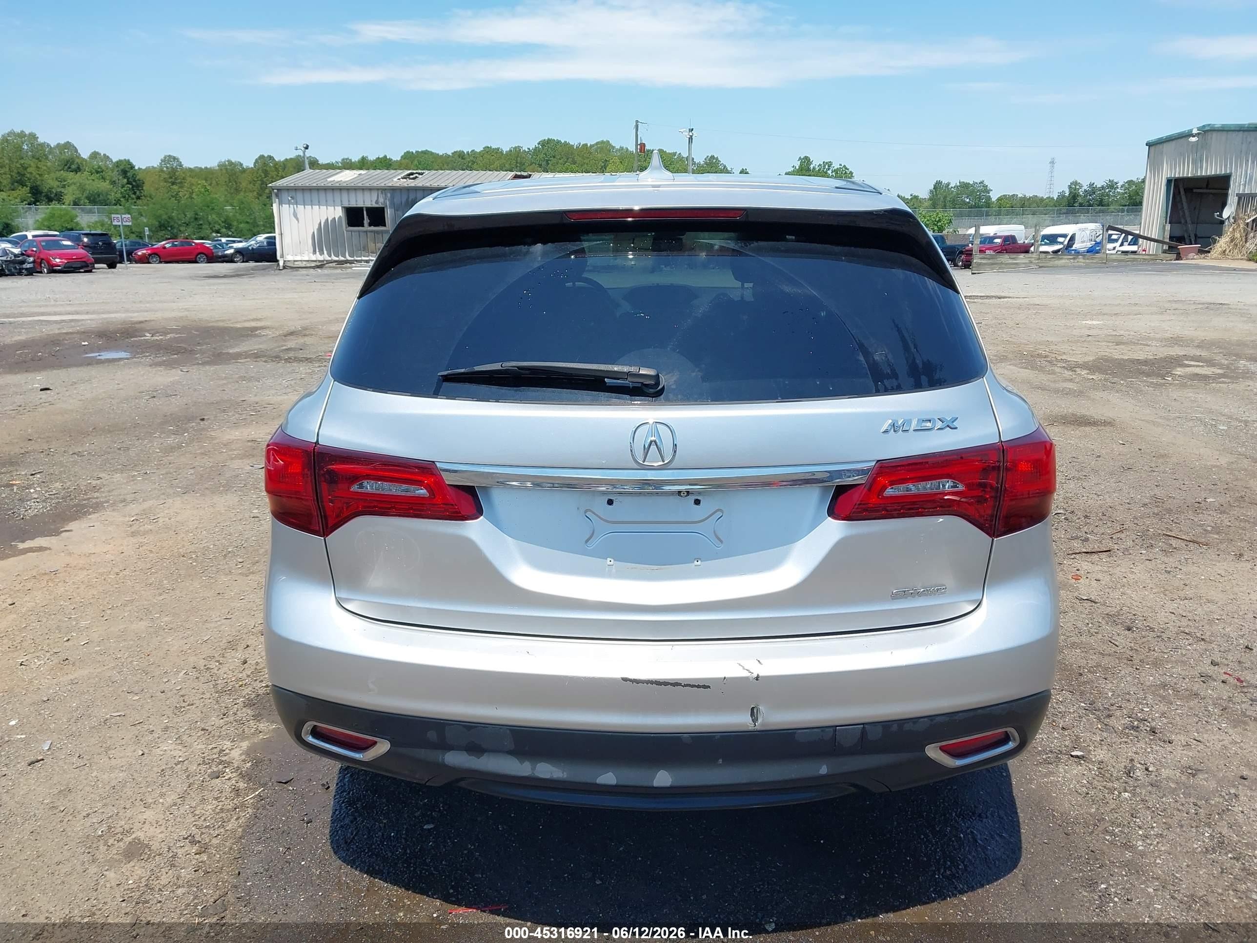 2014 Acura Mdx Technology Package Silver vin: 5FRYD4H49EB037383