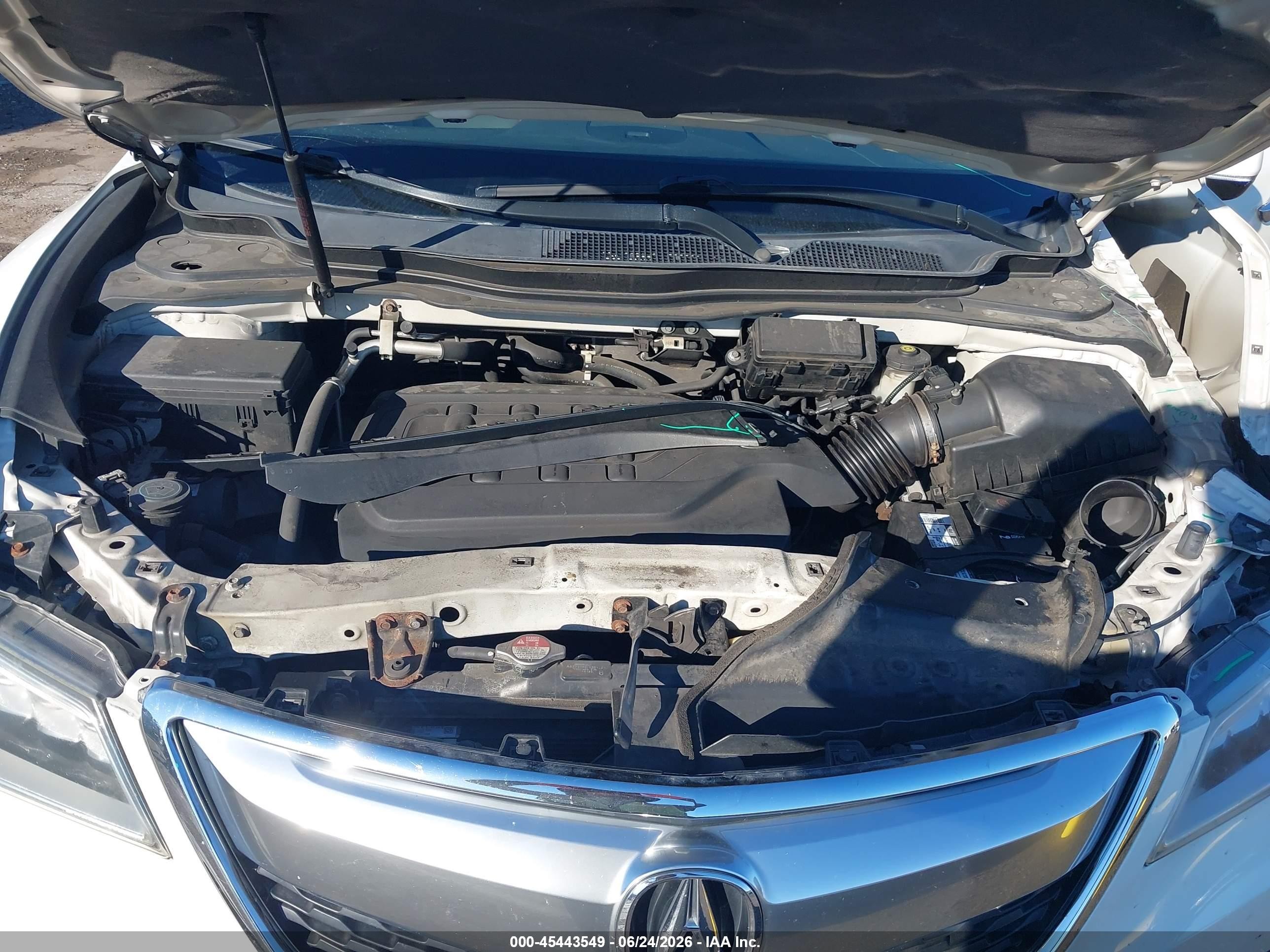 2014 Acura Mdx Technology Package White vin: 5FRYD4H49EB037691