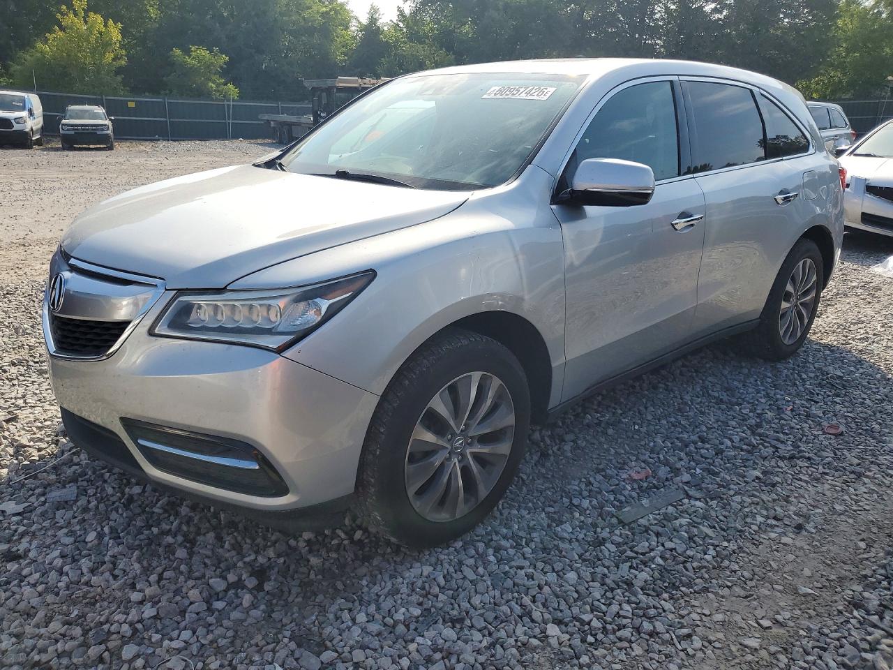 2014 Acura Mdx Technology Silver vin: 5FRYD4H49EB041997