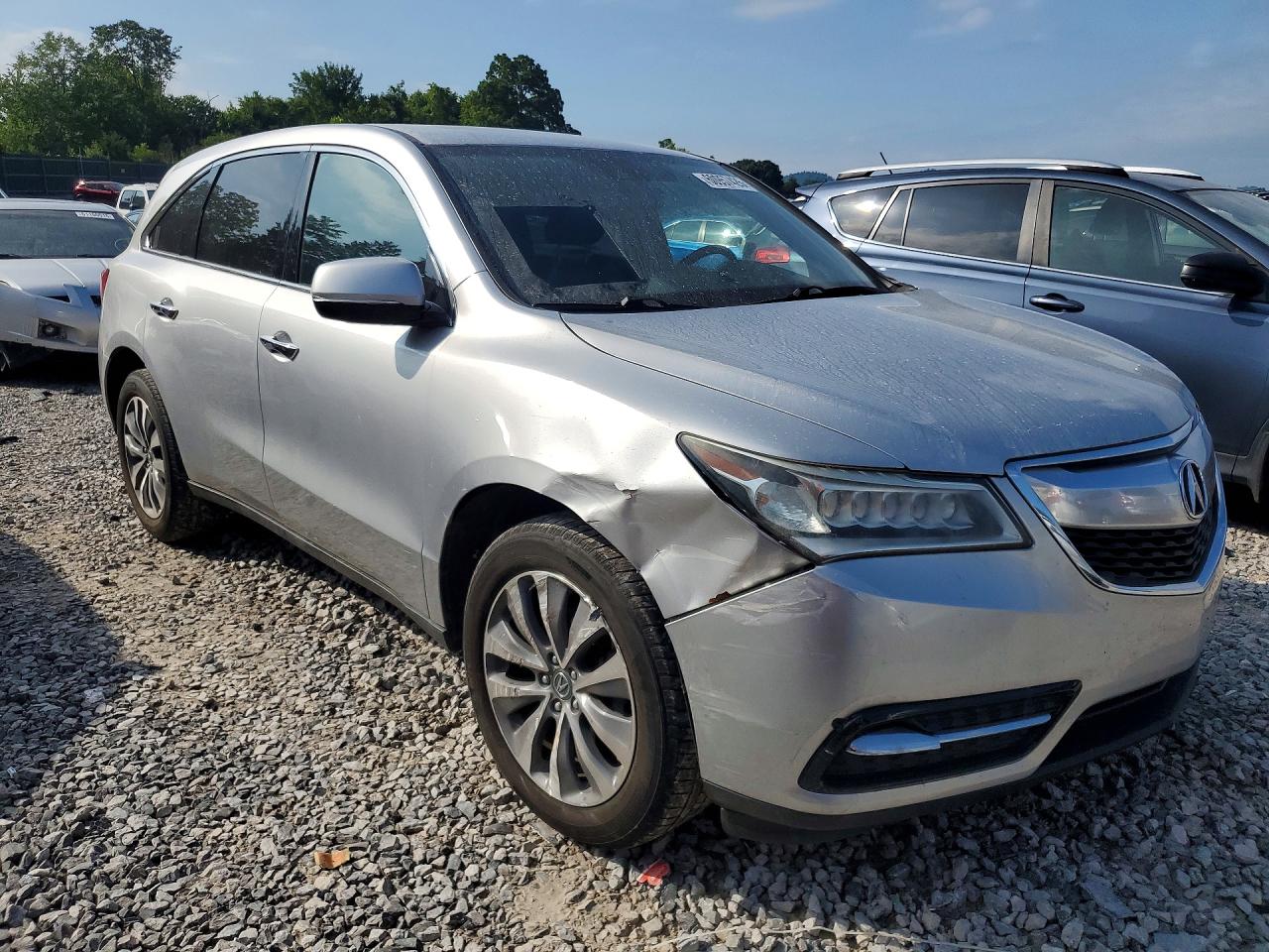 2014 Acura Mdx Technology Silver vin: 5FRYD4H49EB041997