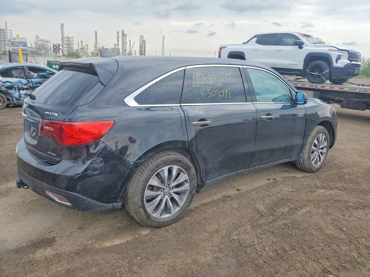 2014 Acura Mdx Technology Black vin: 5FRYD4H49EB503099