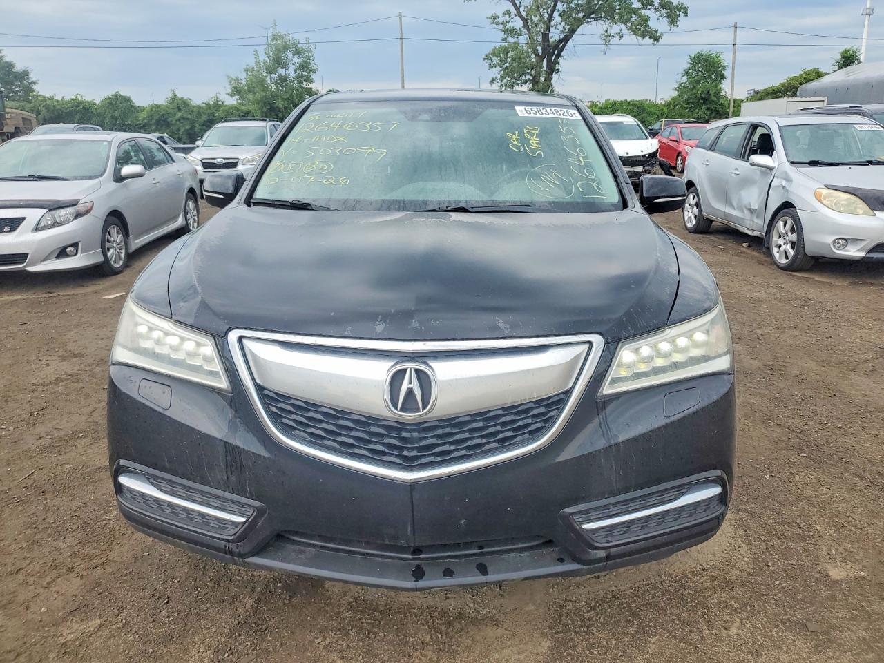 2014 Acura Mdx Technology Black vin: 5FRYD4H49EB503099