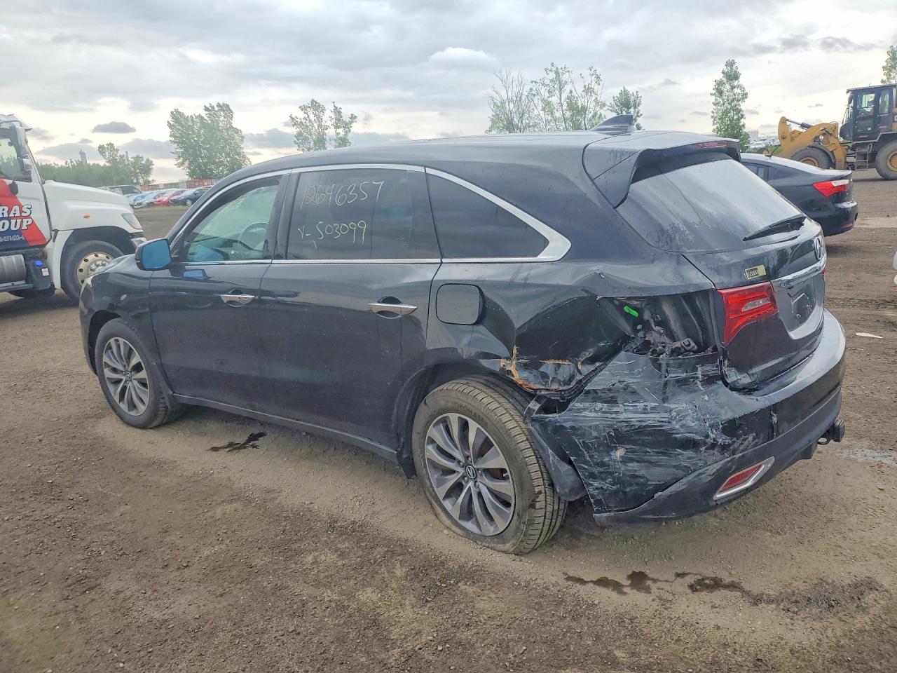 2014 Acura Mdx Technology Black vin: 5FRYD4H49EB503099