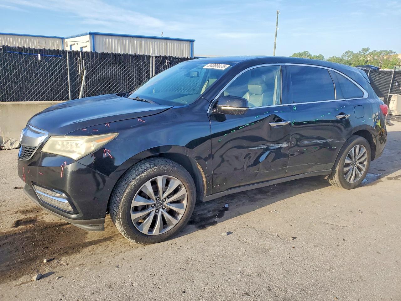 2015 Acura Mdx Technology Black vin: 5FRYD4H49FB003462