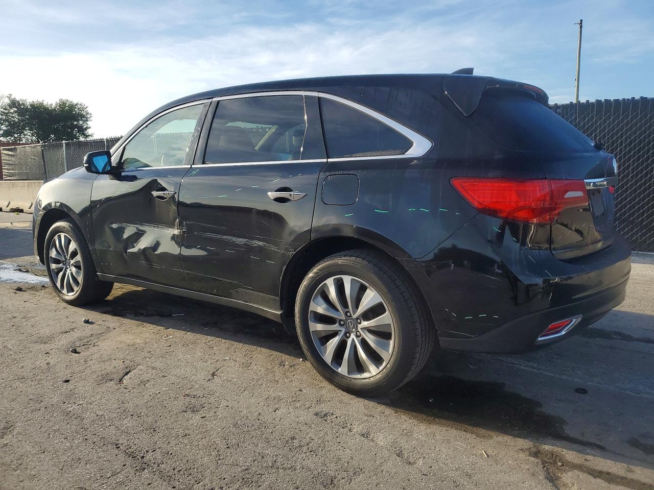 2015 Acura Mdx Technology Black vin: 5FRYD4H49FB003462