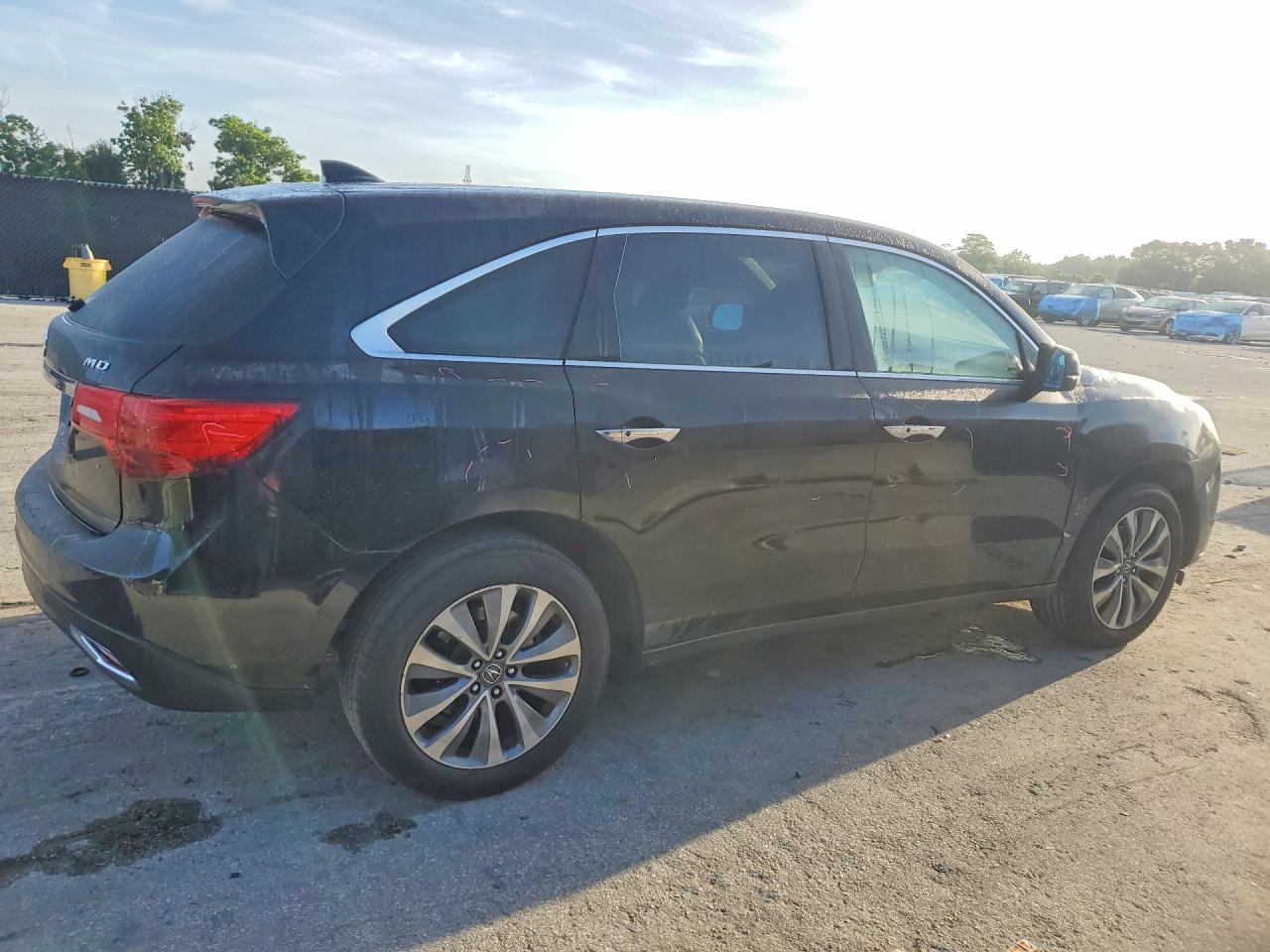 2015 Acura Mdx Technology Black vin: 5FRYD4H49FB003462