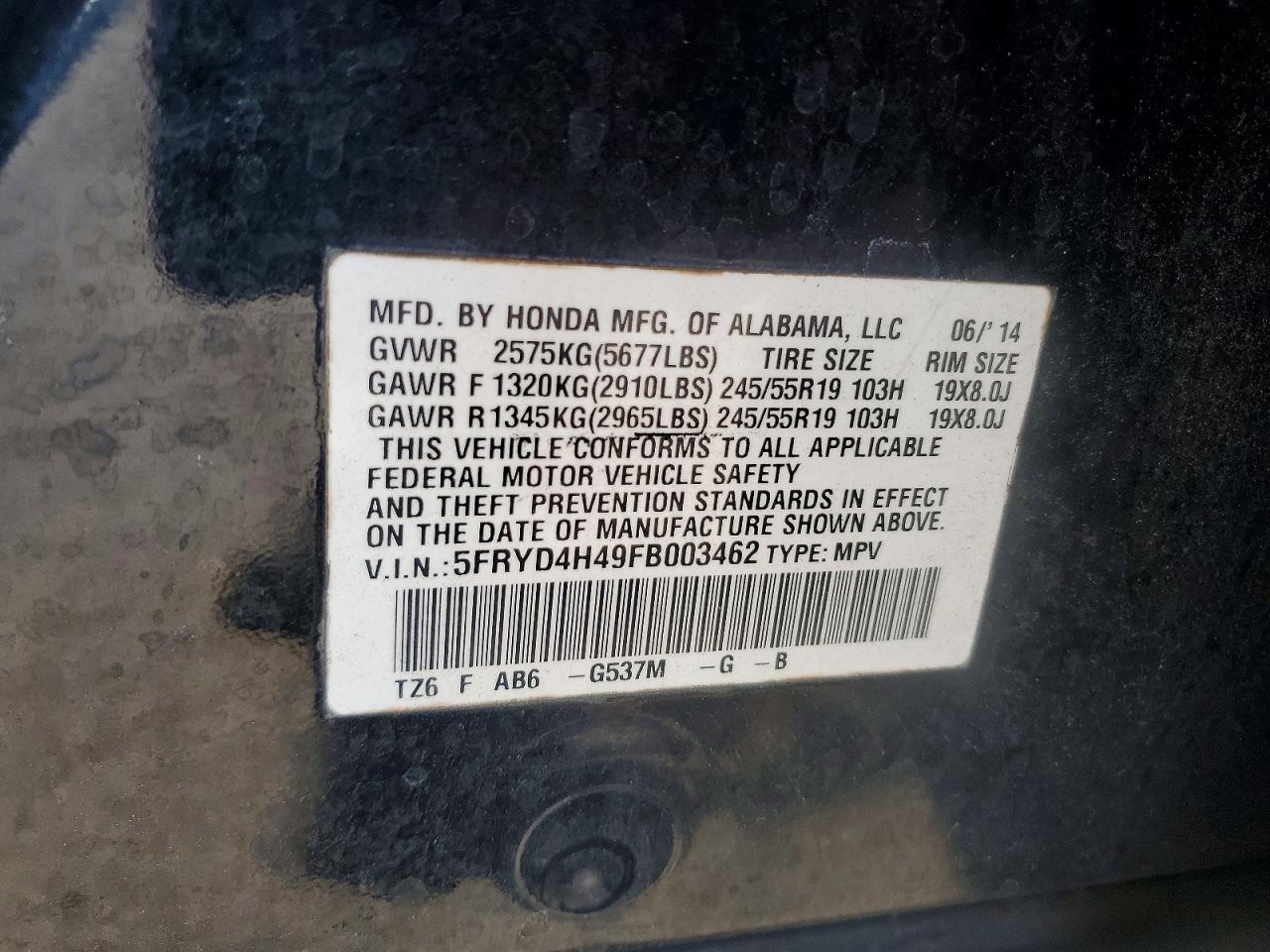 2015 Acura Mdx Technology Black vin: 5FRYD4H49FB003462