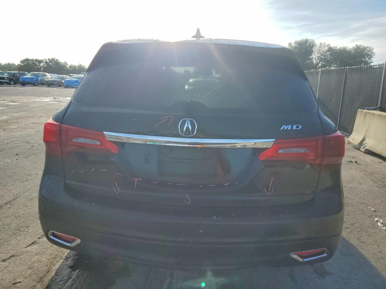 2015 Acura Mdx Technology Black vin: 5FRYD4H49FB003462
