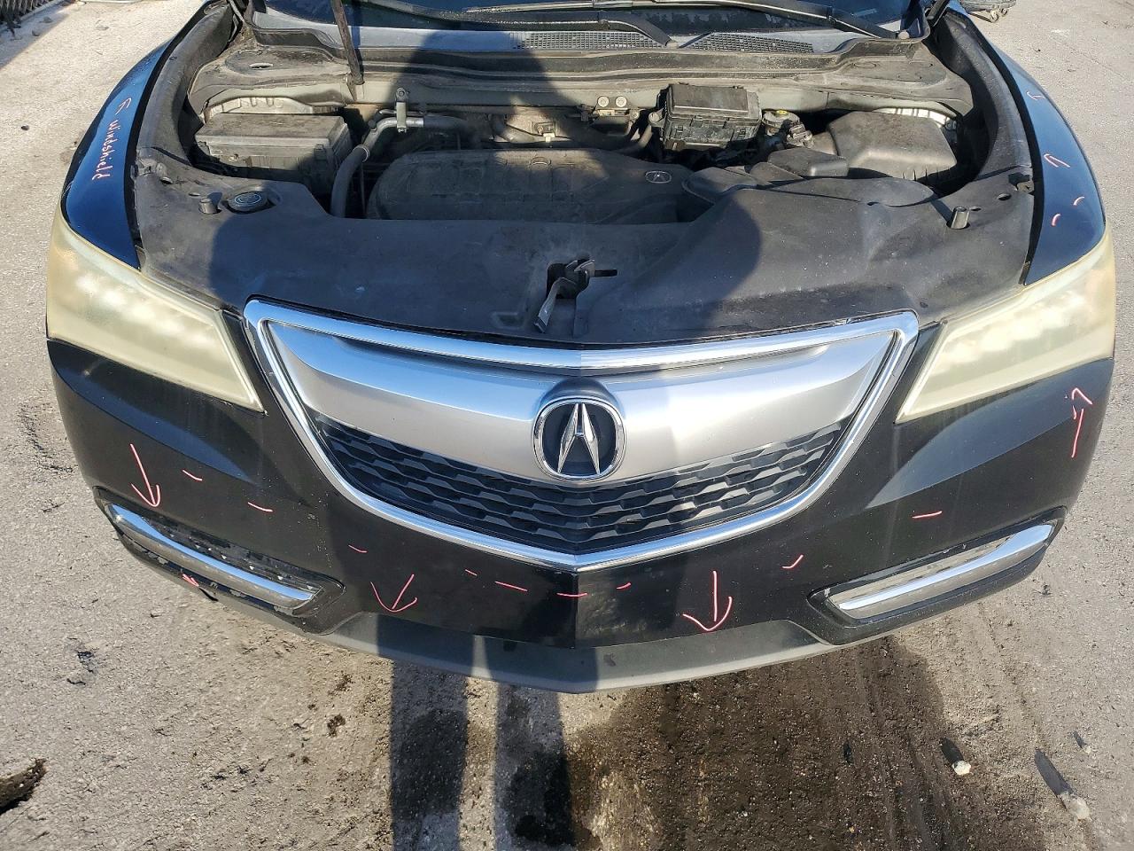 2015 Acura Mdx Technology Black vin: 5FRYD4H49FB003462
