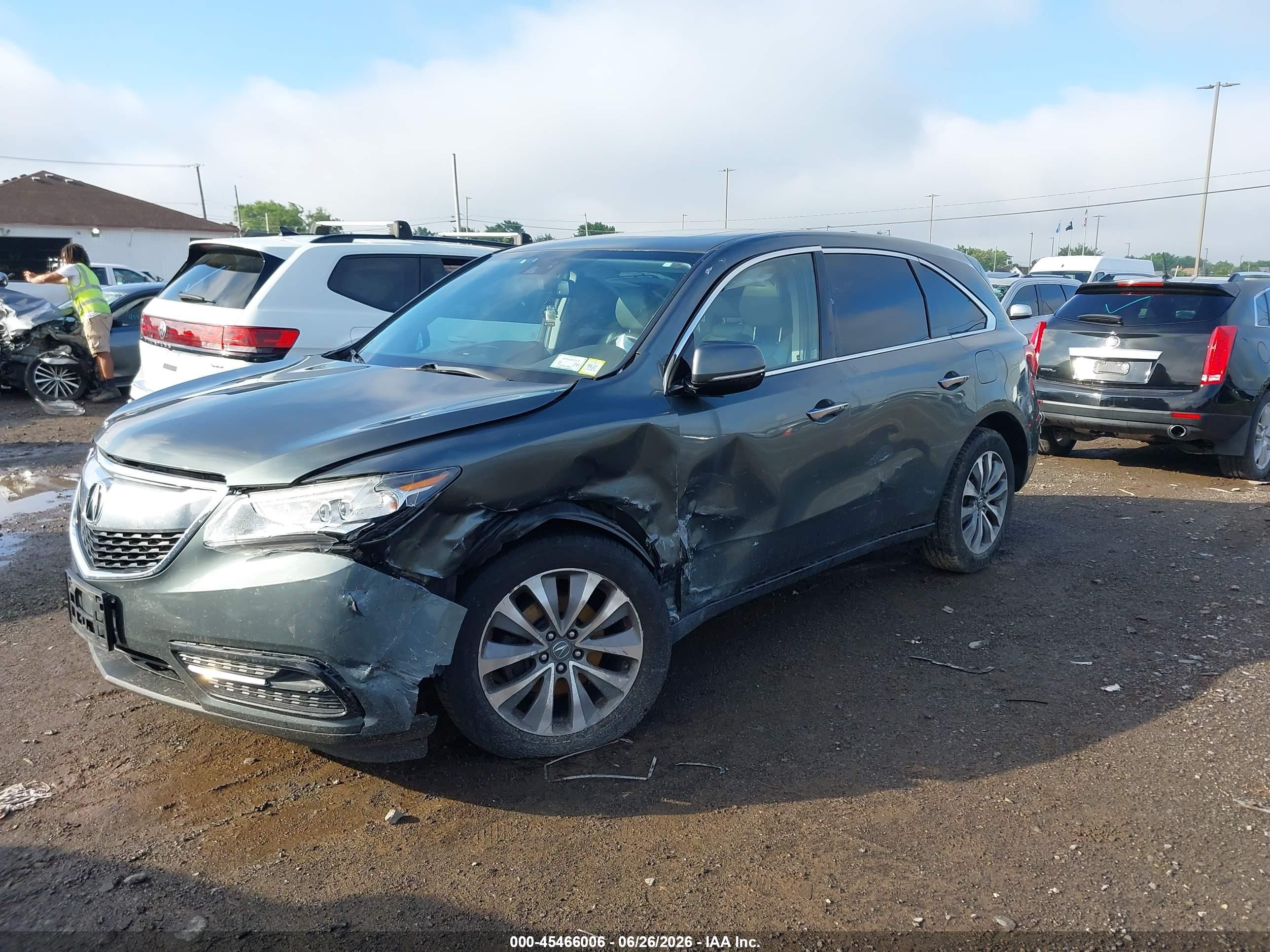 2015 Acura Mdx Technology Package Gray vin: 5FRYD4H49FB006202