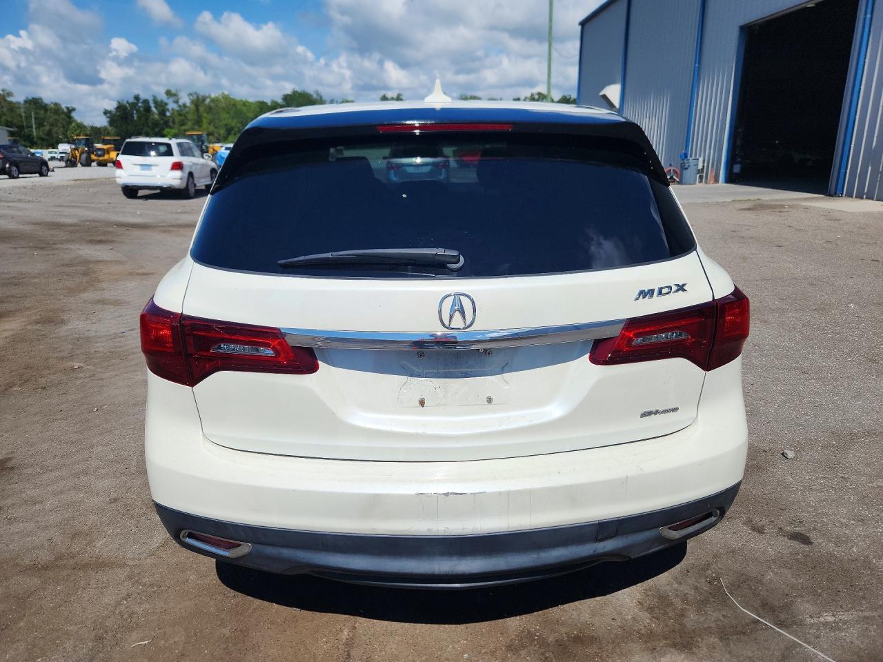 2015 Acura Mdx Technology White vin: 5FRYD4H49FB010279