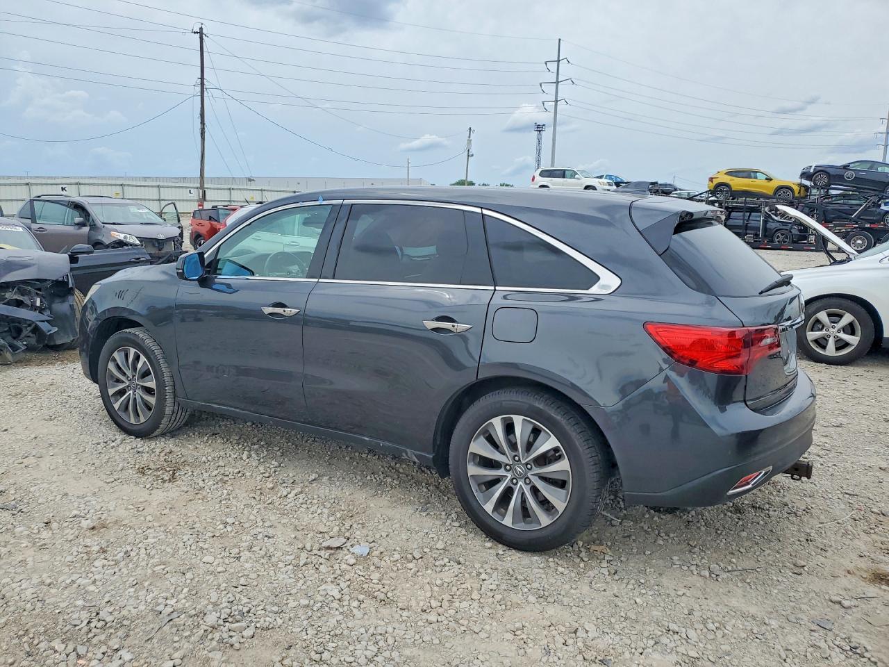 2015 Acura Mdx Technology Черный vin: 5FRYD4H49FB010489