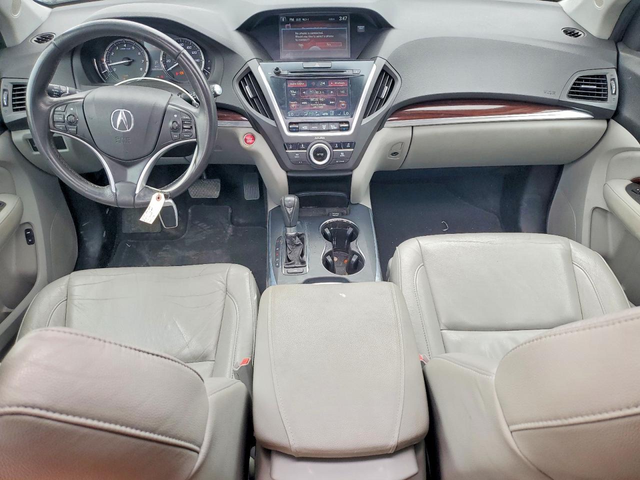 2015 Acura Mdx Technology Черный vin: 5FRYD4H49FB010489
