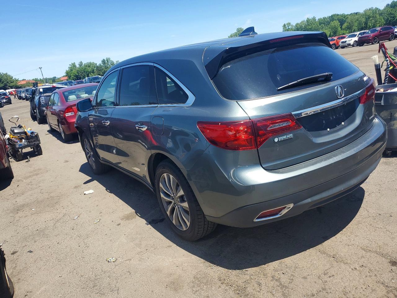 2015 Acura Mdx Technology Gray vin: 5FRYD4H49FB011819