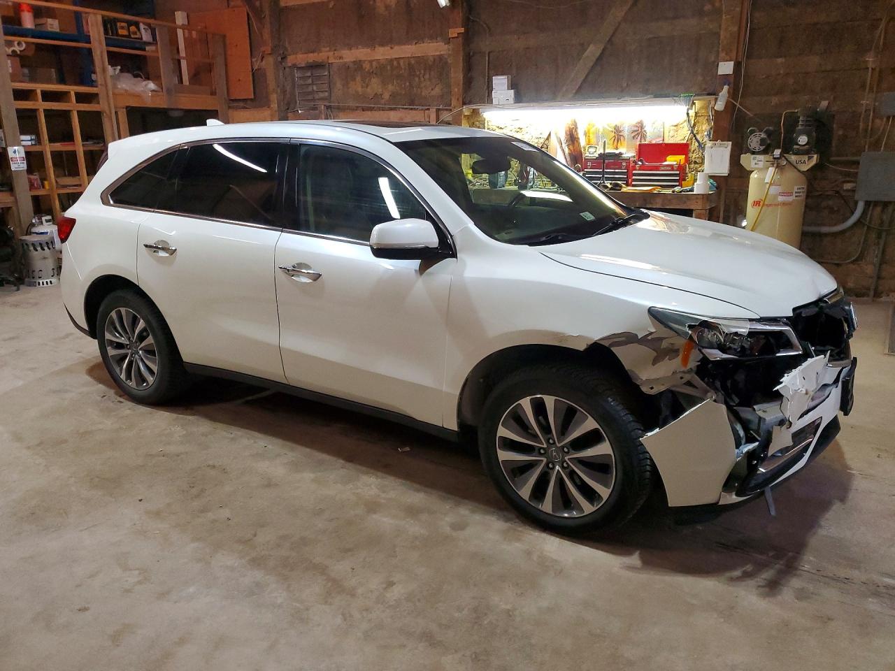 2015 Acura Mdx Technology Белый vin: 5FRYD4H49FB014591