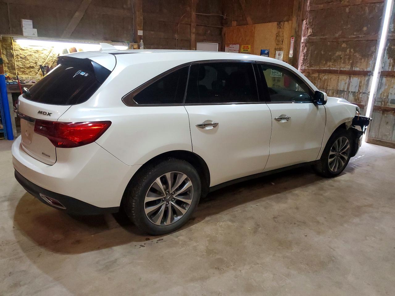 2015 Acura Mdx Technology Белый vin: 5FRYD4H49FB014591