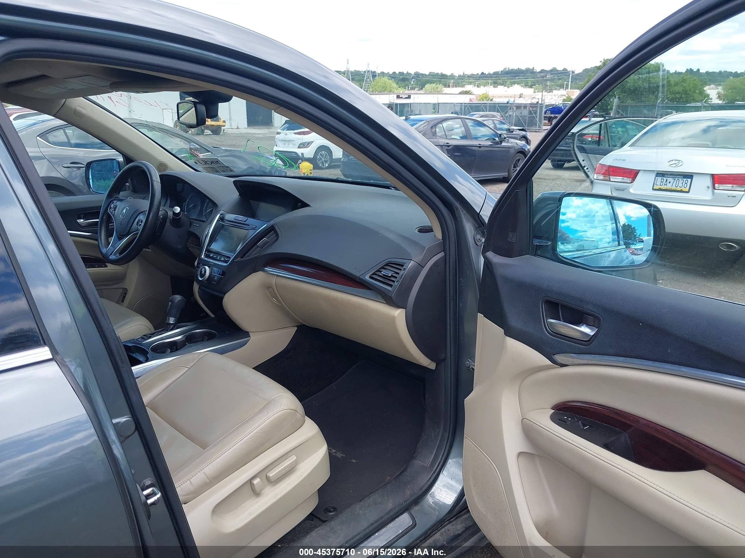 2015 Acura Mdx Technology Package Серый vin: 5FRYD4H49FB016938