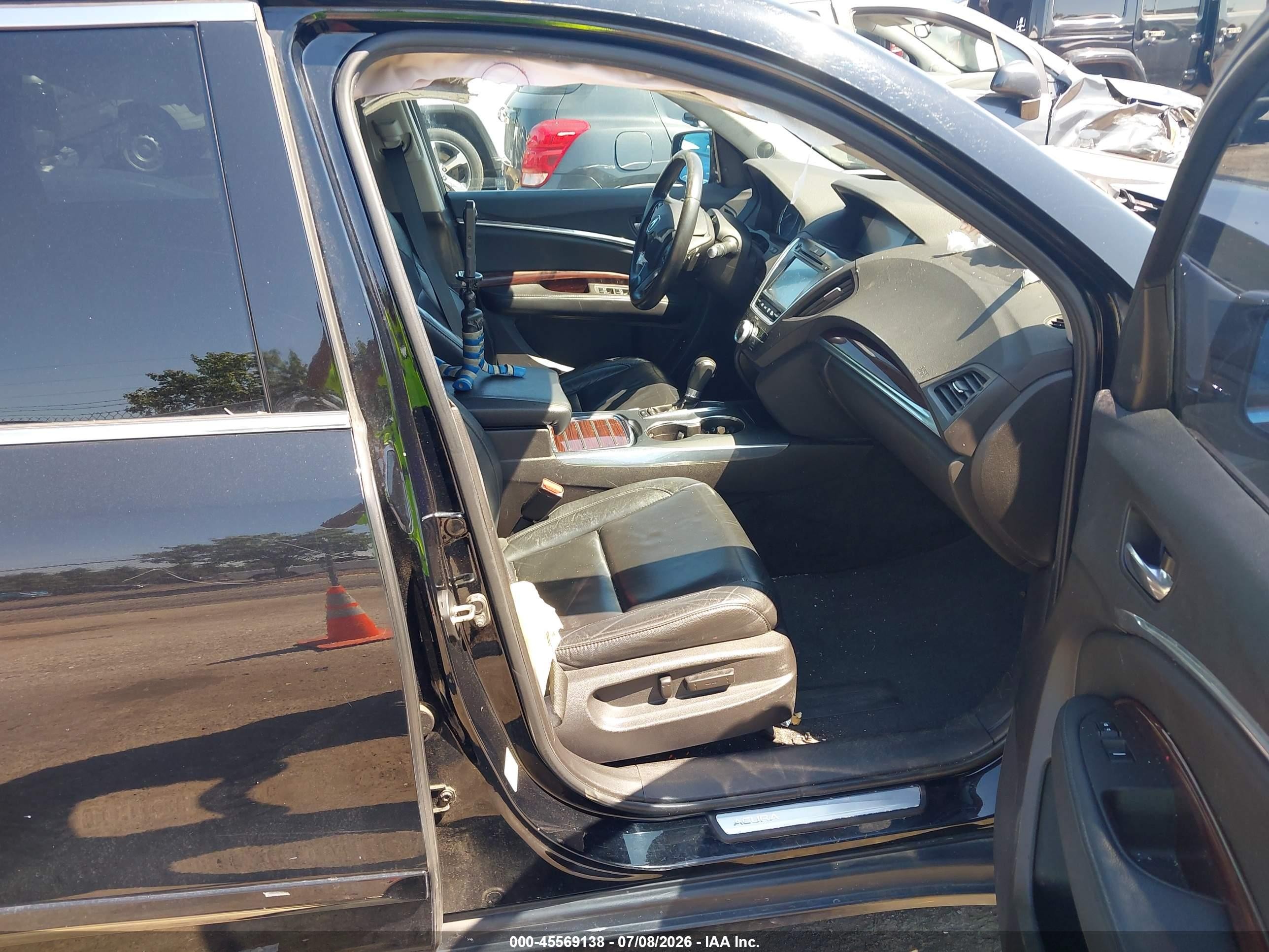 2015 Acura Mdx Technology Package Black vin: 5FRYD4H49FB022013