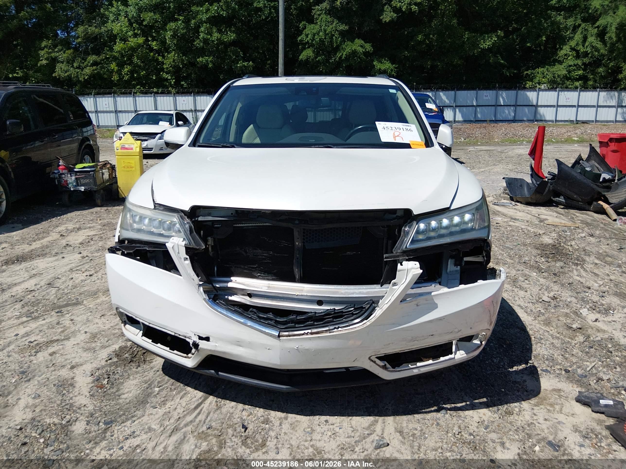 2015 Acura Mdx Technology Package Белый vin: 5FRYD4H49FB022335