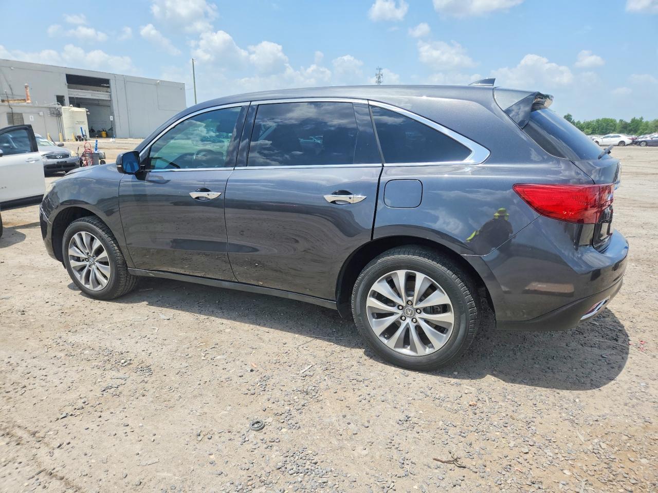 2015 Acura Mdx Technology Gray vin: 5FRYD4H49FB032508
