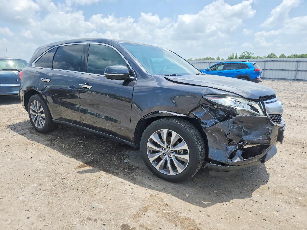 2015 Acura Mdx Technology Gray vin: 5FRYD4H49FB032508