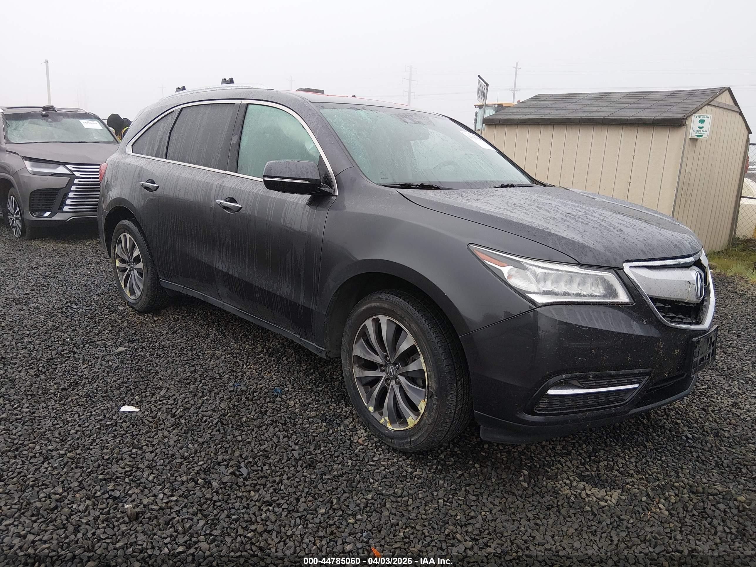 2014 Acura Mdx Technology Package Gray vin: 5FRYD4H4XEB005221