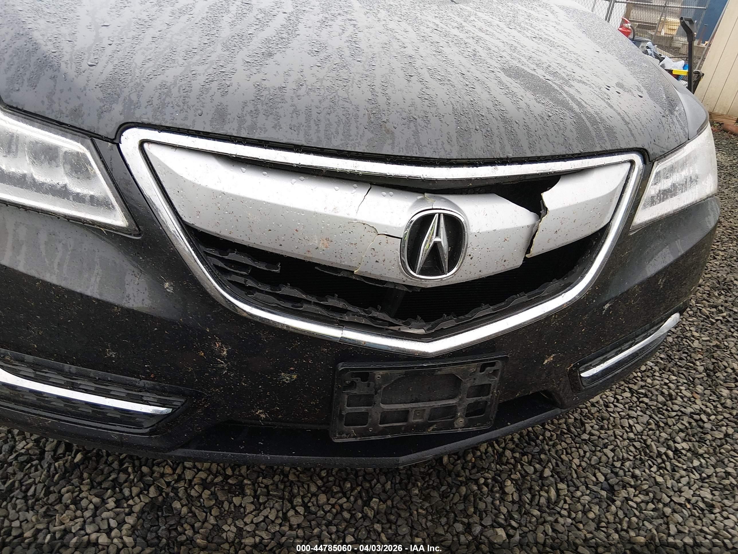 2014 Acura Mdx Technology Package Gray vin: 5FRYD4H4XEB005221