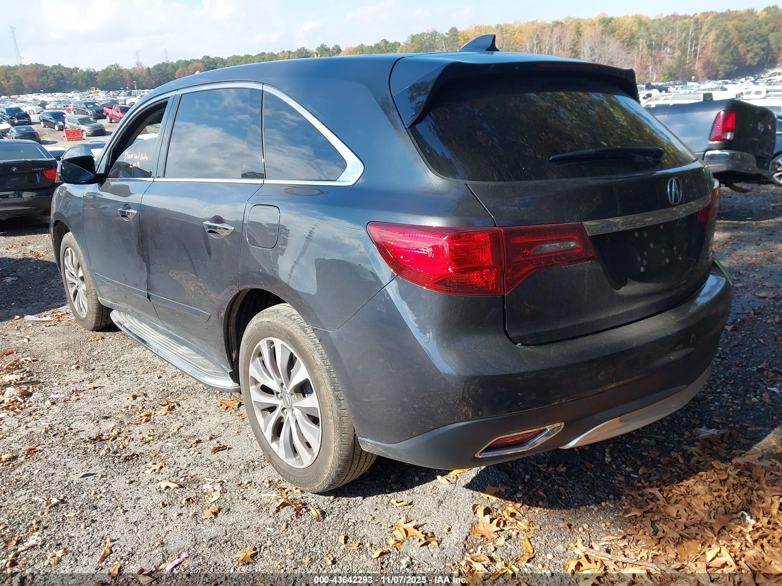 2014 Acura Mdx Technology Package Серый vin: 5FRYD4H4XEB012007