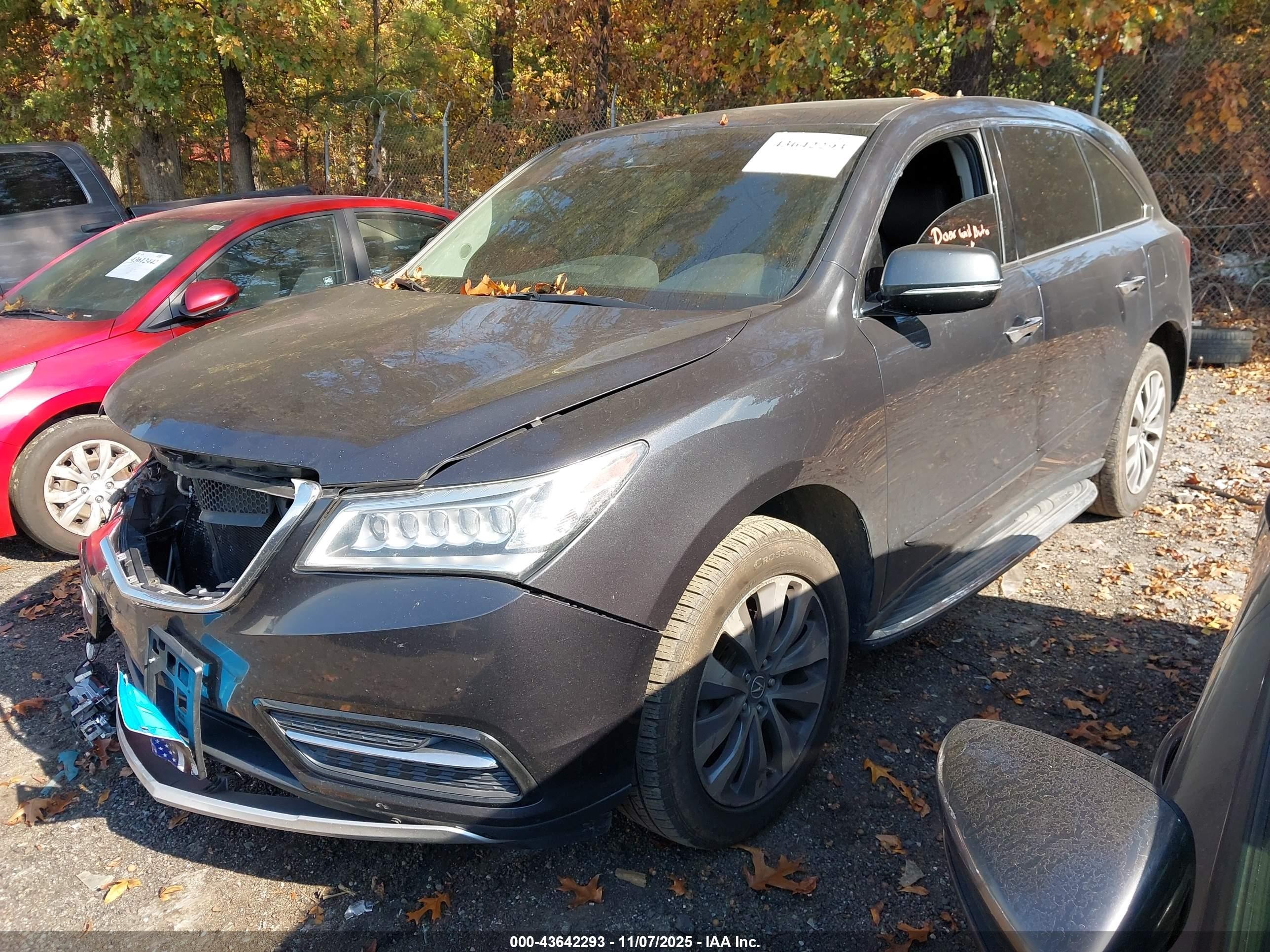 2014 Acura Mdx Technology Package Серый vin: 5FRYD4H4XEB012007