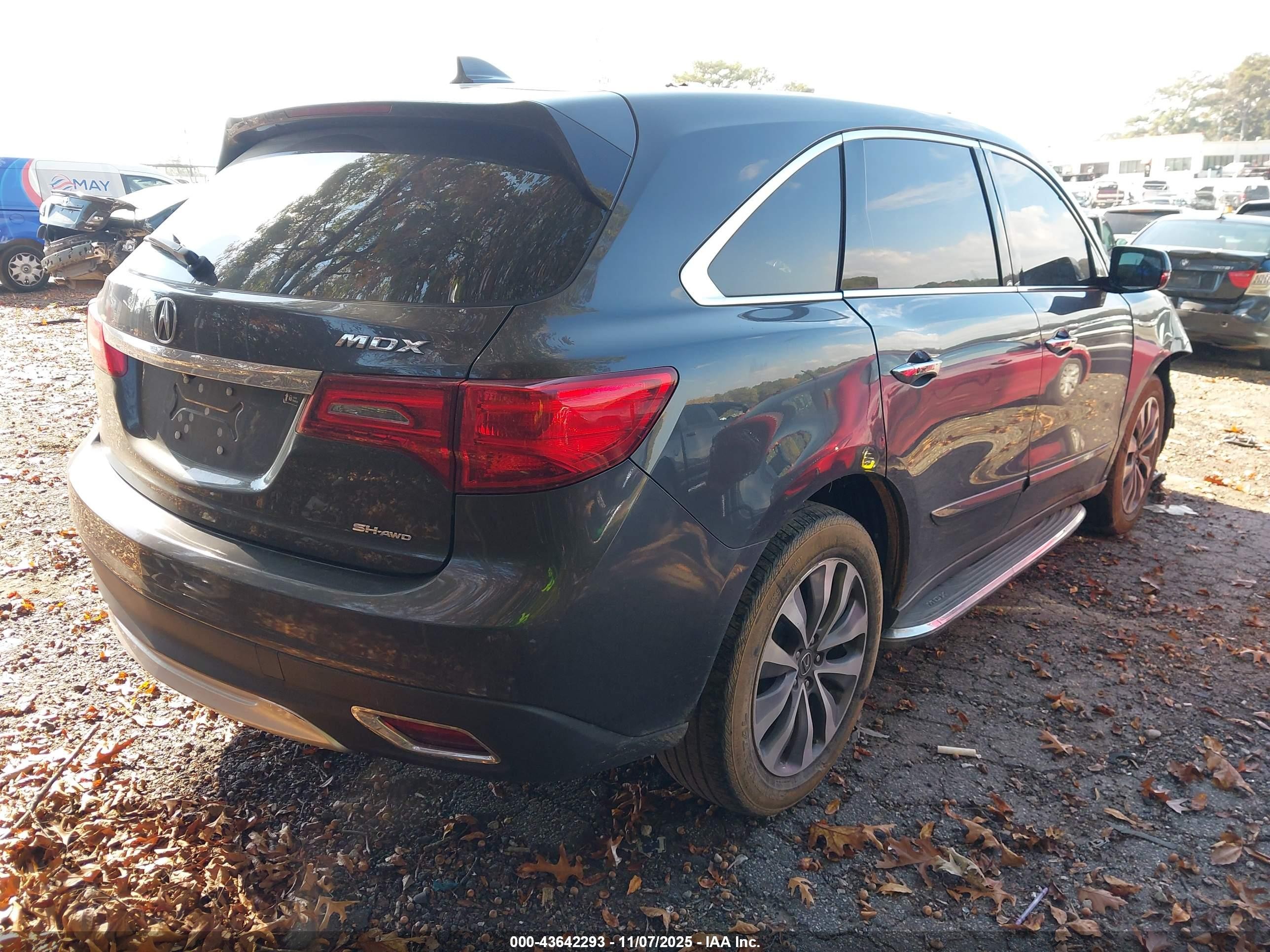 2014 Acura Mdx Technology Package Серый vin: 5FRYD4H4XEB012007