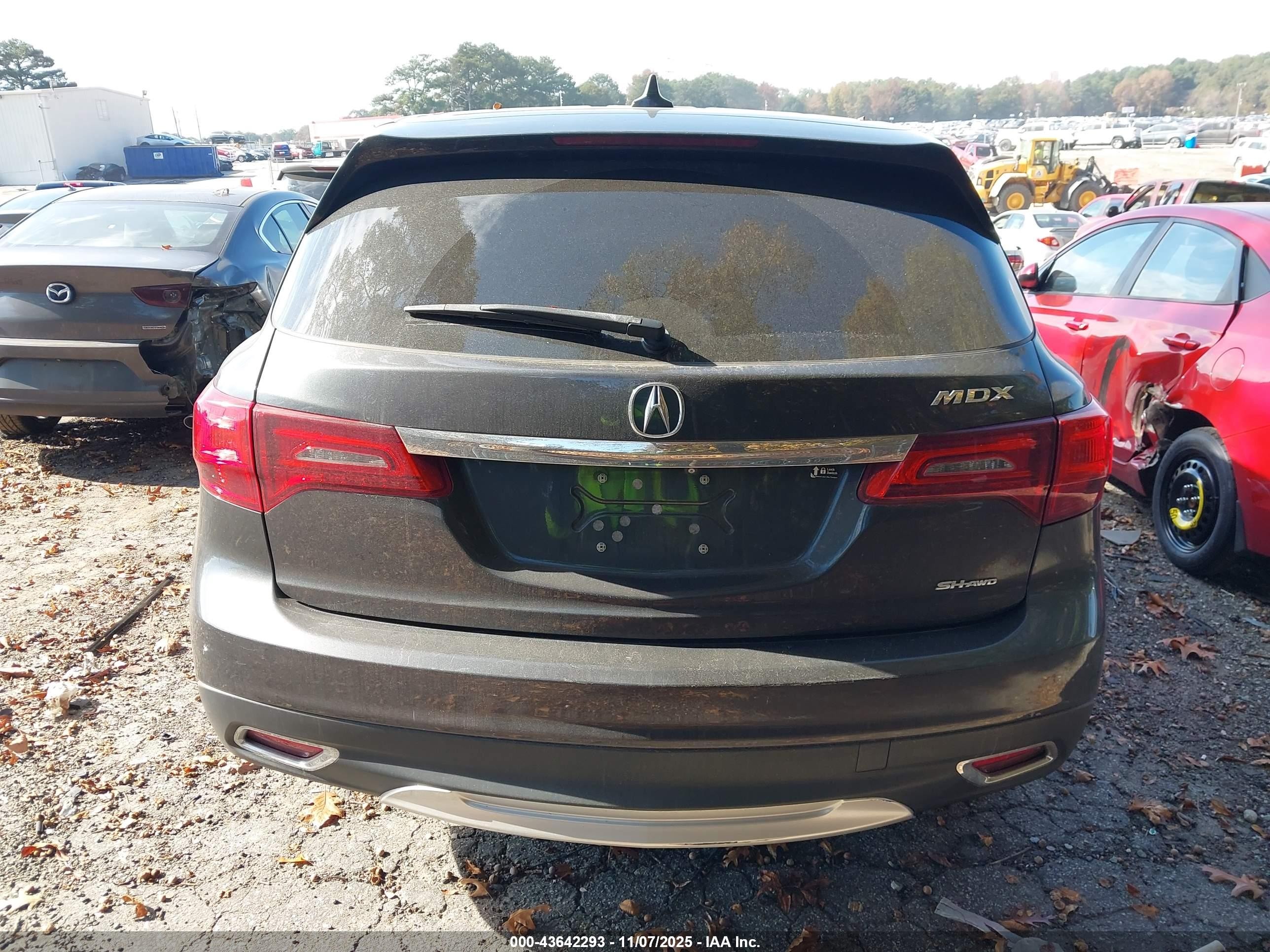 2014 Acura Mdx Technology Package Серый vin: 5FRYD4H4XEB012007
