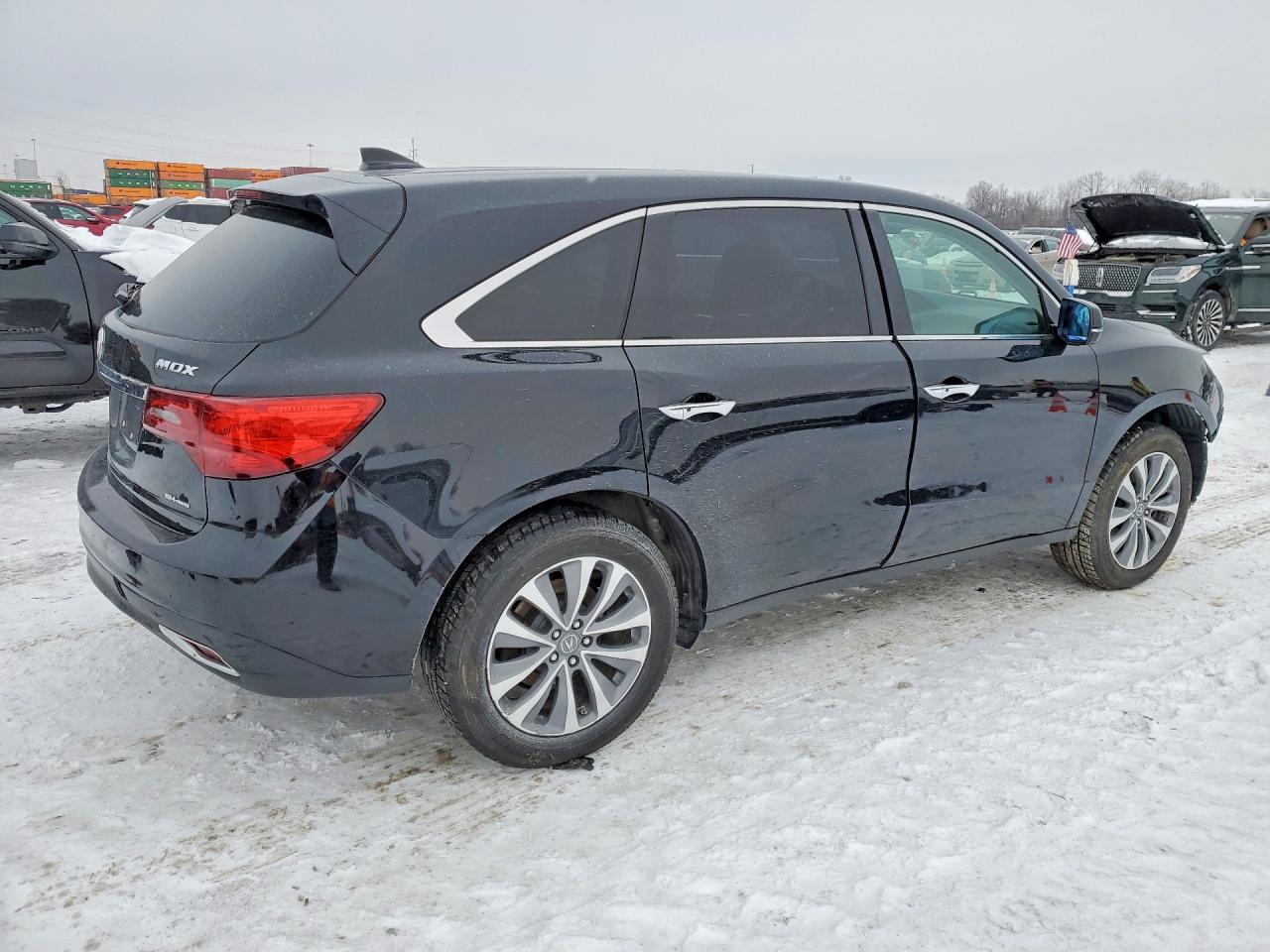 2014 Acura Mdx Technology Black vin: 5FRYD4H4XEB024934