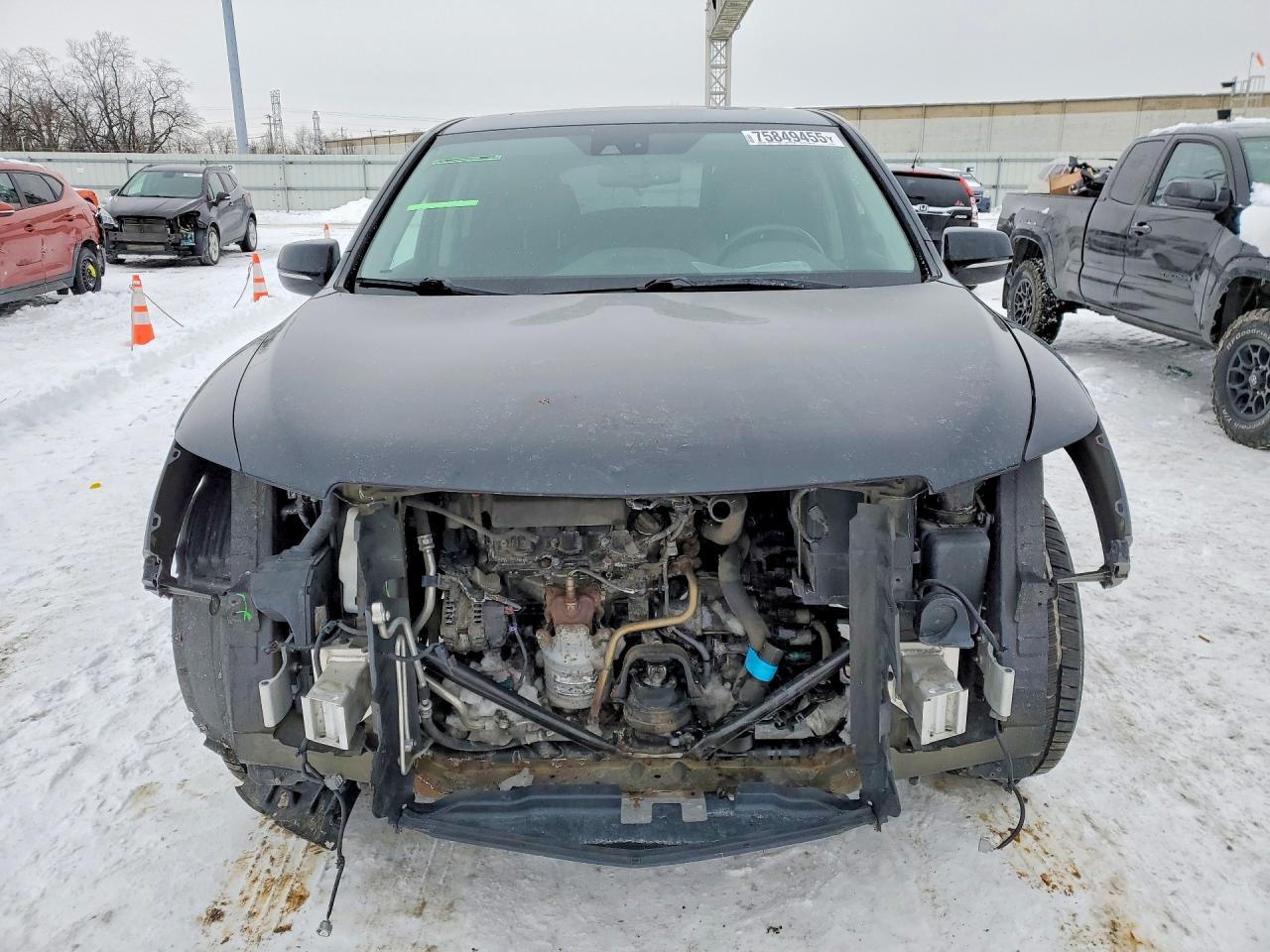2014 Acura Mdx Technology Black vin: 5FRYD4H4XEB024934