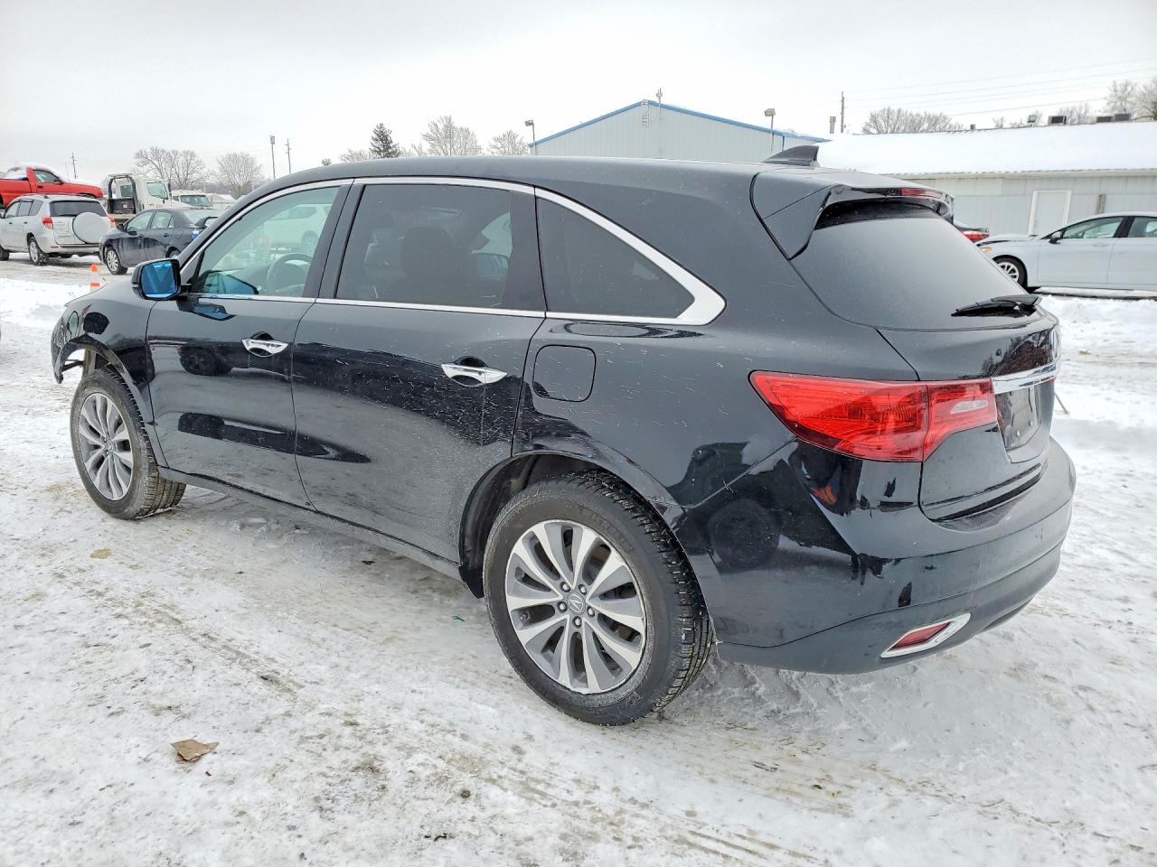 2014 Acura Mdx Technology Black vin: 5FRYD4H4XEB024934