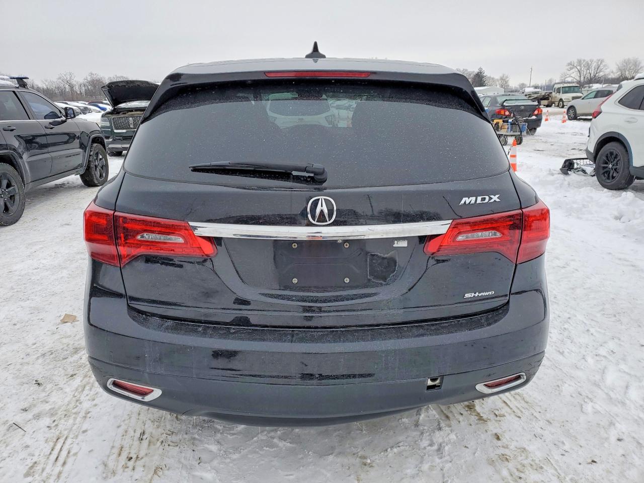 2014 Acura Mdx Technology Black vin: 5FRYD4H4XEB024934