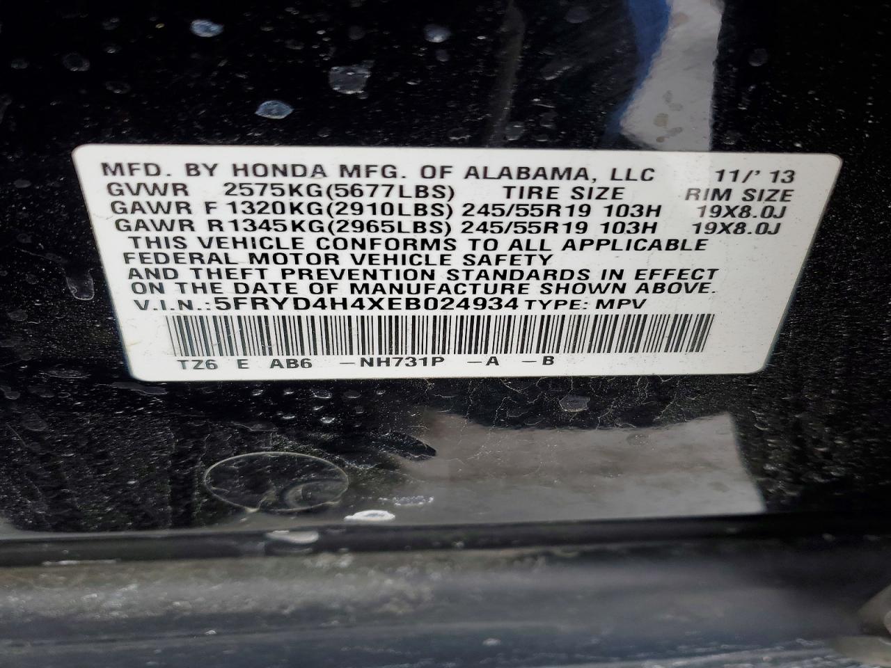 2014 Acura Mdx Technology Black vin: 5FRYD4H4XEB024934