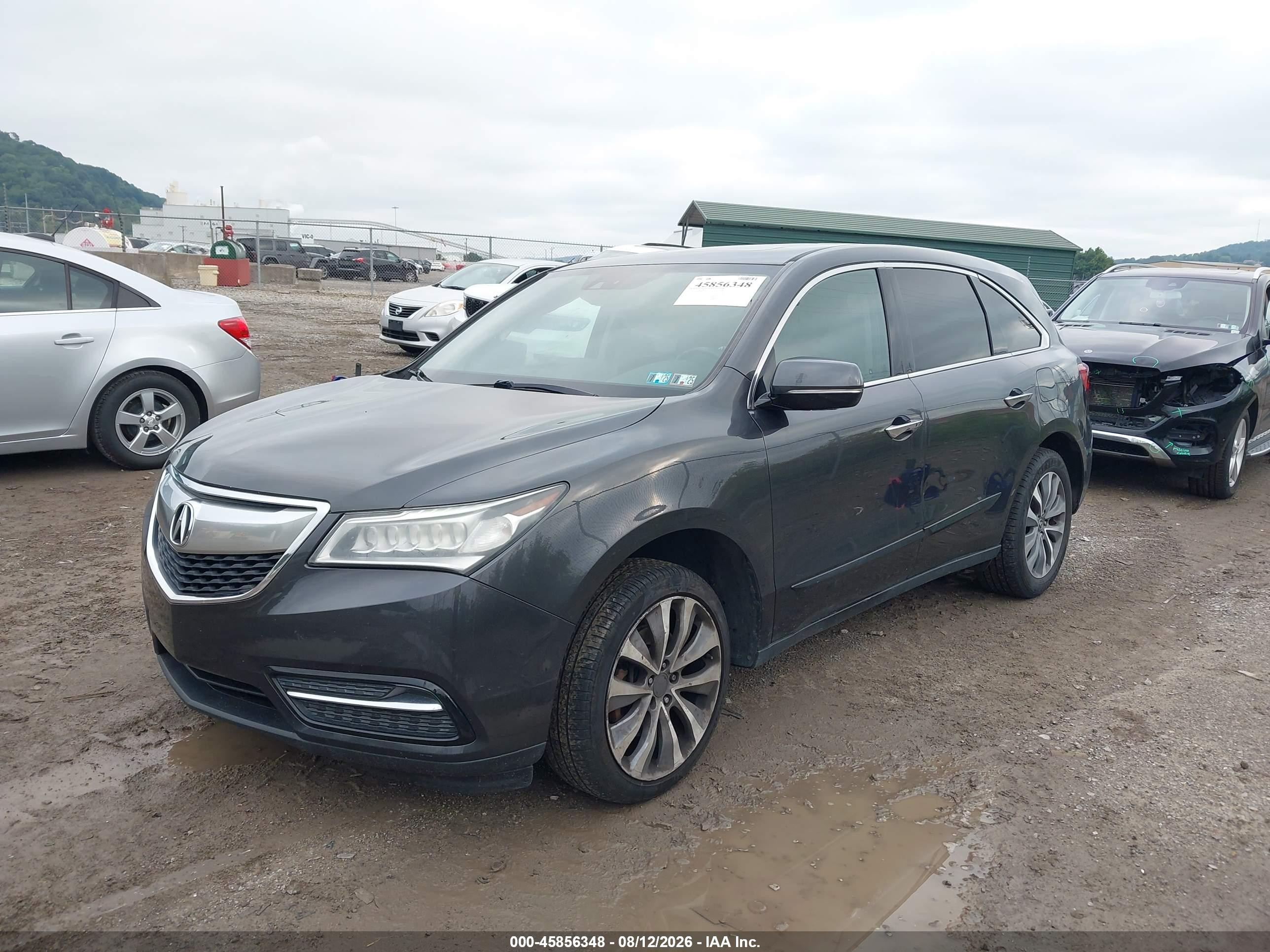 2014 Acura Mdx Technology Package Gray vin: 5FRYD4H4XEB041653