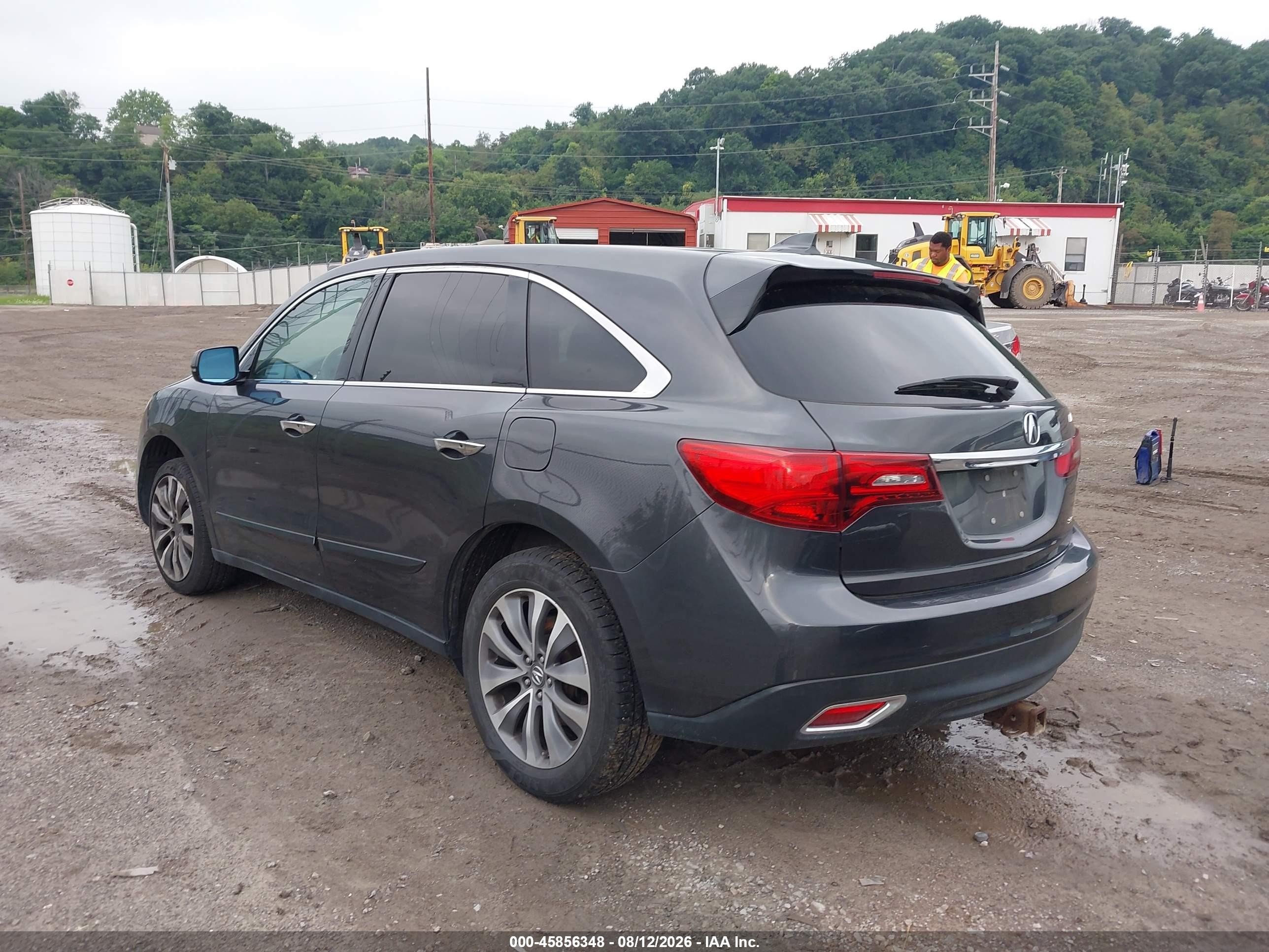 2014 Acura Mdx Technology Package Gray vin: 5FRYD4H4XEB041653