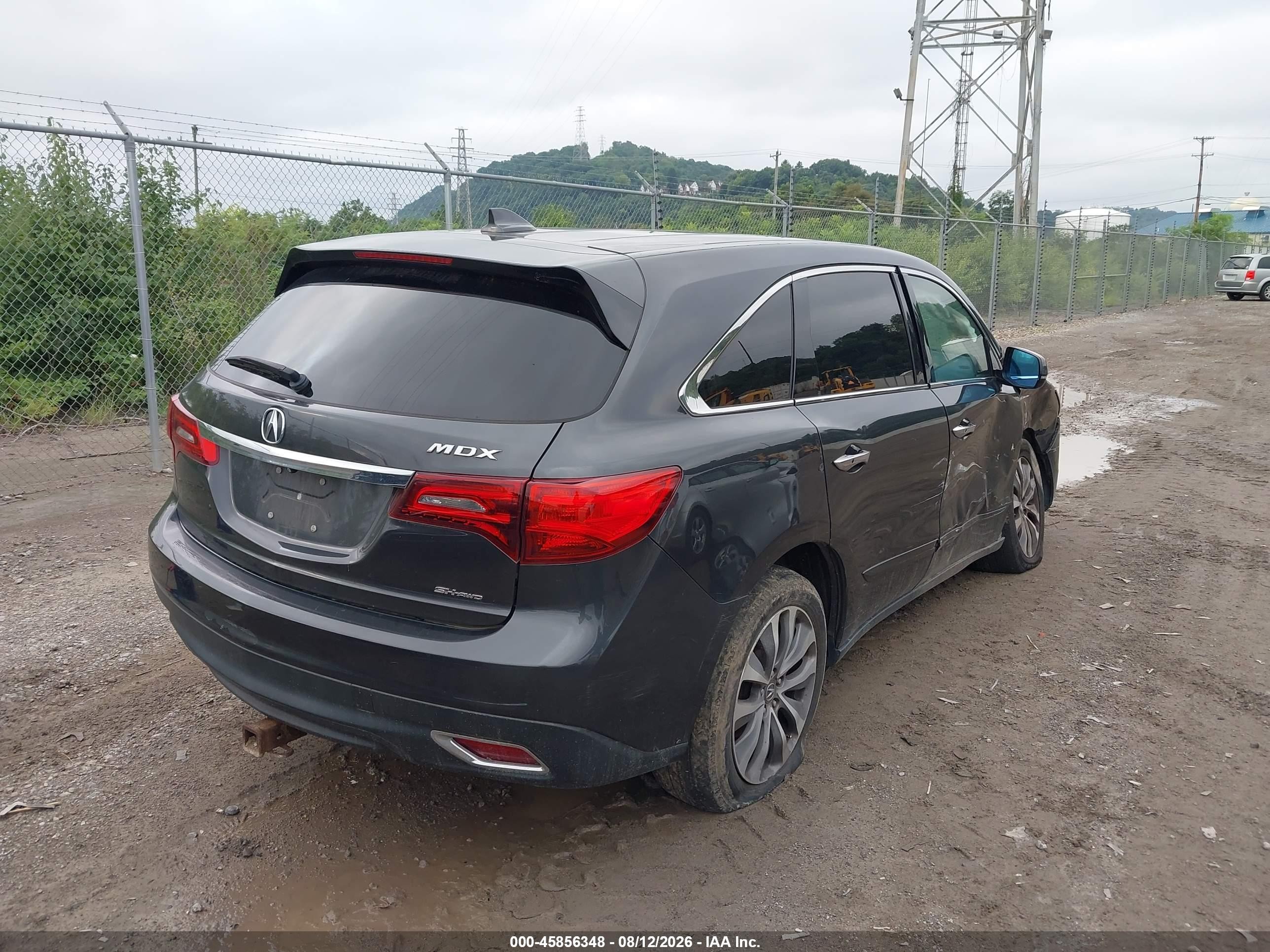 2014 Acura Mdx Technology Package Gray vin: 5FRYD4H4XEB041653