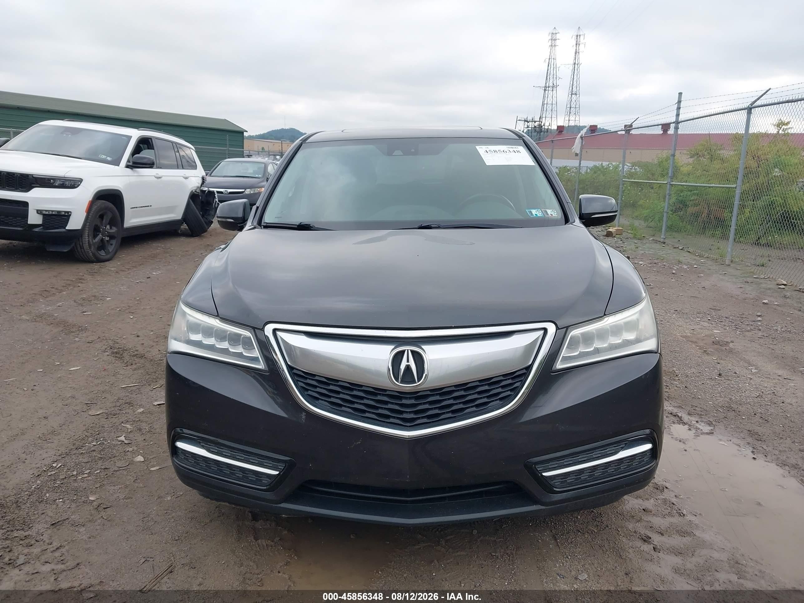 2014 Acura Mdx Technology Package Gray vin: 5FRYD4H4XEB041653