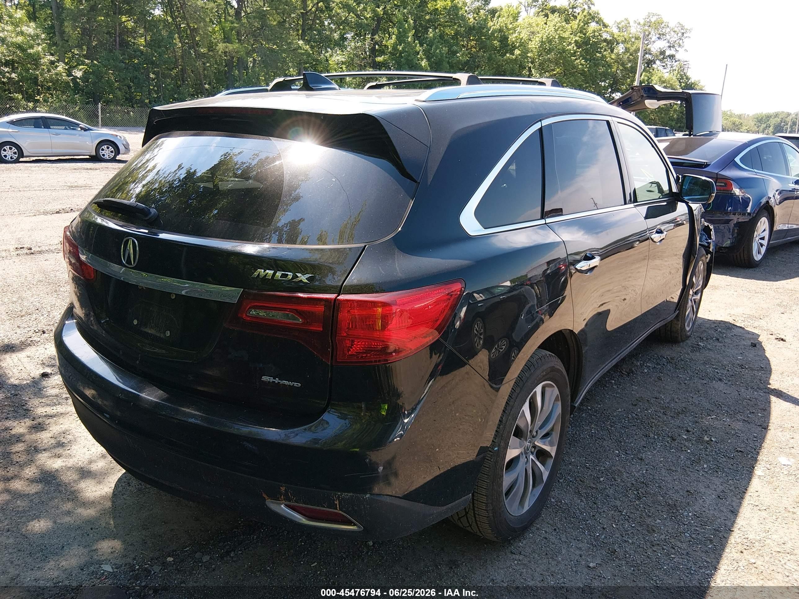 2014 Acura Mdx Technology Package Black vin: 5FRYD4H4XEB046173